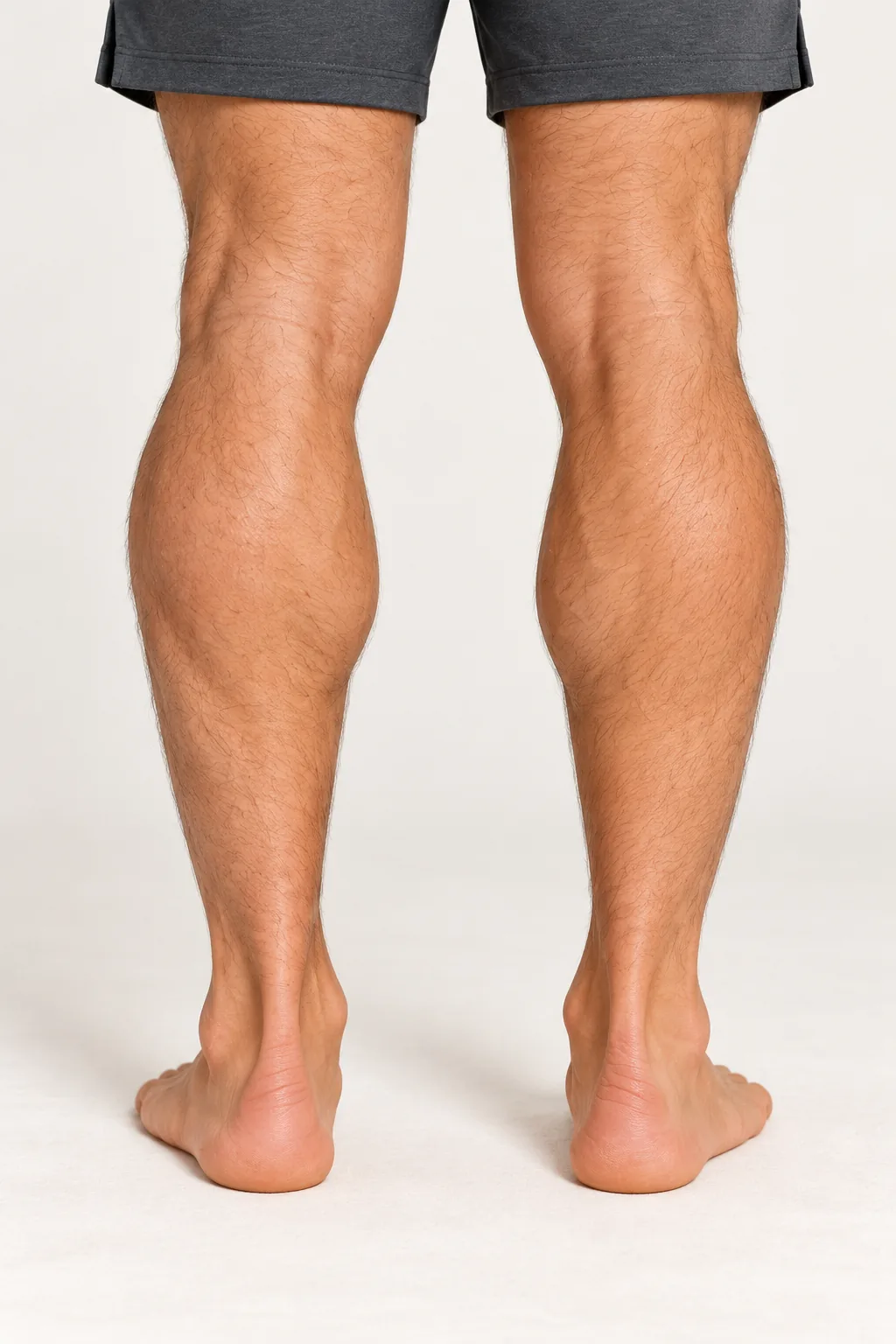 Close view of the achilles area on a male body