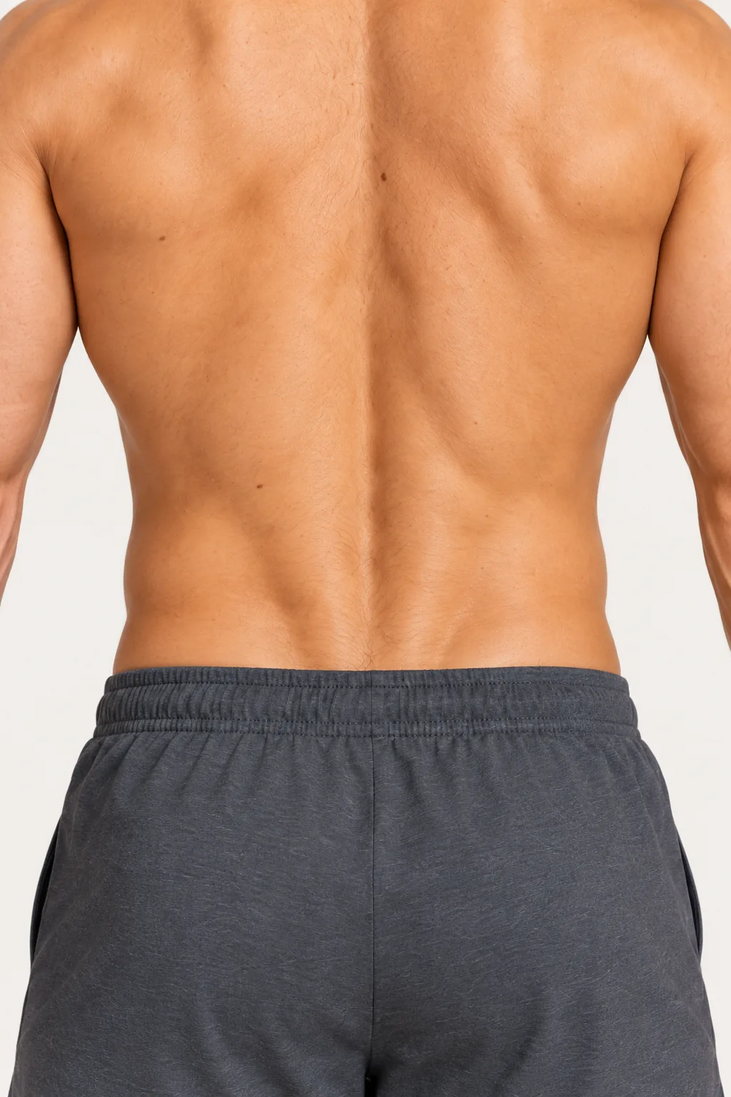 Close view of the lower back area on a male body